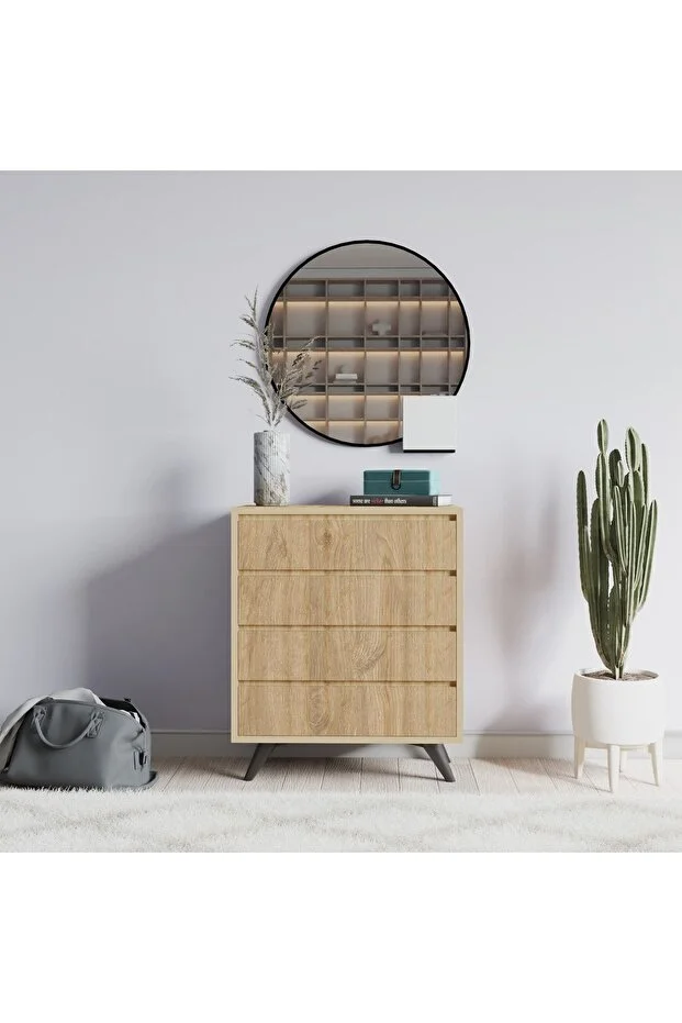 Suvera 4 Çekmeceli Şifonyer Beyaz